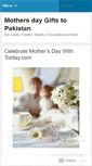 Mobile Screenshot of mothersdaygiftstopakistan.wordpress.com