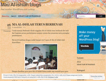 Tablet Screenshot of maualishlah.wordpress.com