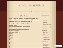 Tablet Screenshot of apacifistsmanifesto.wordpress.com