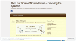 Desktop Screenshot of lostbookofnostradamus.wordpress.com