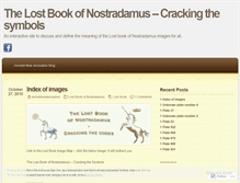 Tablet Screenshot of lostbookofnostradamus.wordpress.com