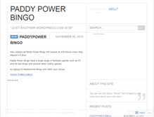 Tablet Screenshot of paddypowerbingouk.wordpress.com