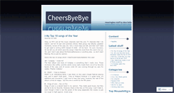Desktop Screenshot of cheersbyebye.wordpress.com
