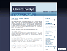Tablet Screenshot of cheersbyebye.wordpress.com