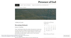 Desktop Screenshot of presenceofgod.wordpress.com