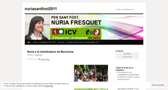 Desktop Screenshot of nuriasantfost2011.wordpress.com