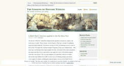 Desktop Screenshot of lessonsofhistory.wordpress.com