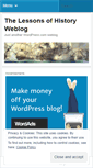 Mobile Screenshot of lessonsofhistory.wordpress.com