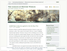 Tablet Screenshot of lessonsofhistory.wordpress.com