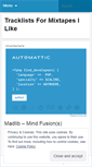 Mobile Screenshot of mixtapetracklists.wordpress.com