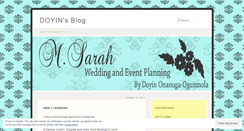 Desktop Screenshot of msarahweddingandevents.wordpress.com