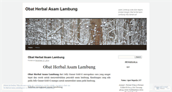 Desktop Screenshot of obatherbalasamlambung.wordpress.com