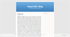 Desktop Screenshot of hazel100.wordpress.com