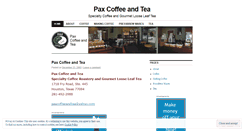 Desktop Screenshot of paxcoffee.wordpress.com
