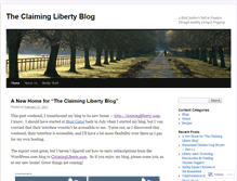 Tablet Screenshot of claimingliberty.wordpress.com