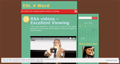 Desktop Screenshot of esl4word.wordpress.com