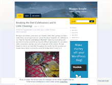 Tablet Screenshot of maggieknight.wordpress.com
