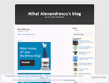 Tablet Screenshot of mihaialexandrescu.wordpress.com