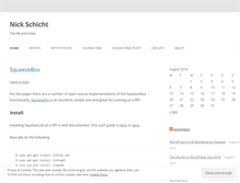 Tablet Screenshot of nickschicht.wordpress.com