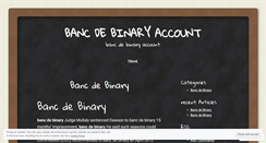 Desktop Screenshot of enhanced.bancdebinaryaccount.wordpress.com