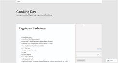 Desktop Screenshot of cookingday.wordpress.com