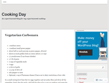 Tablet Screenshot of cookingday.wordpress.com