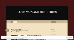 Desktop Screenshot of lovemongerministries.wordpress.com