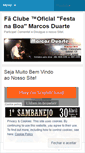 Mobile Screenshot of faclubemarcosduarteoficial.wordpress.com