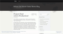 Desktop Screenshot of gamegirlblog.wordpress.com