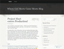 Tablet Screenshot of gamegirlblog.wordpress.com