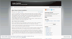 Desktop Screenshot of edithfaulstich.wordpress.com