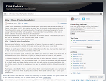 Tablet Screenshot of edithfaulstich.wordpress.com