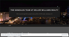 Desktop Screenshot of gonzalesteam.wordpress.com