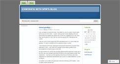 Desktop Screenshot of chinyantaspw.wordpress.com