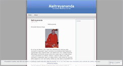Desktop Screenshot of maitreyananda.wordpress.com