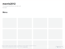 Tablet Screenshot of mavrix2012.wordpress.com