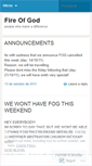 Mobile Screenshot of fireofgodnow.wordpress.com