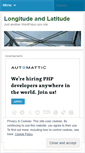Mobile Screenshot of longitudeandlatitude.wordpress.com