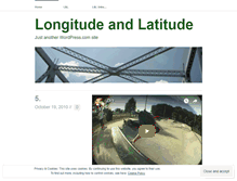 Tablet Screenshot of longitudeandlatitude.wordpress.com