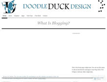 Tablet Screenshot of doodleduckdesign.wordpress.com