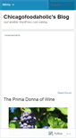 Mobile Screenshot of chicagofoodaholic.wordpress.com