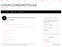 Tablet Screenshot of lifeaccordingtolea.wordpress.com