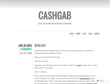 Tablet Screenshot of cashgab.wordpress.com