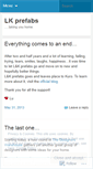 Mobile Screenshot of lkprefabs.wordpress.com