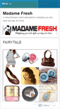 Mobile Screenshot of madamefresh.wordpress.com