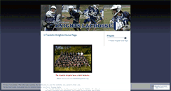 Desktop Screenshot of franklinknights.wordpress.com