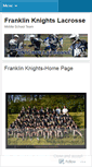 Mobile Screenshot of franklinknights.wordpress.com