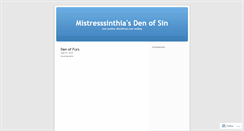 Desktop Screenshot of denofsins.wordpress.com