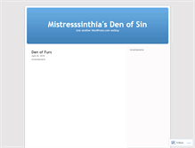 Tablet Screenshot of denofsins.wordpress.com