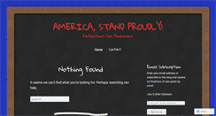 Desktop Screenshot of americastandproudly.wordpress.com